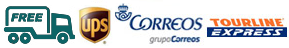 Free shipping in Europe with Correos, UPS y Tourline Express
