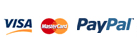 Secure payment with Visa, Mastercard, Paypal and Cash On Delivery