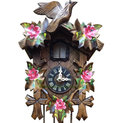 Leaf and bird cuckoo clock...