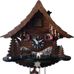 Chalet cuckoo clock with...