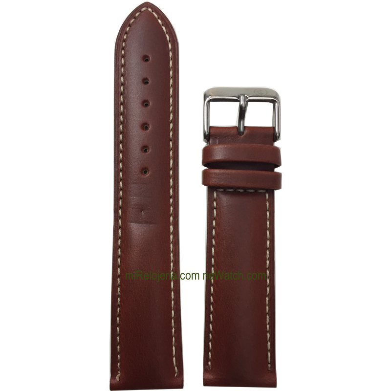 Genuine Bull Calf leather strap 22 mm.