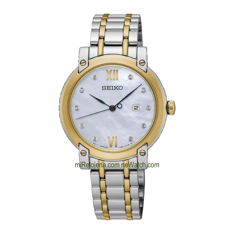 Two tone Stainless steel Ladies with diamonds