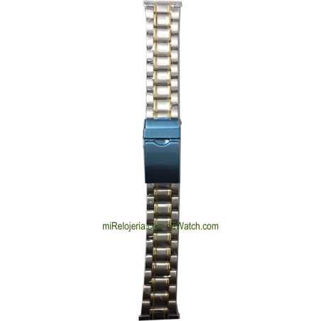 Two Tone Standard Stainless steel Bracelet 20 mm.