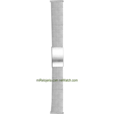Brazalete de malla milanesa de acero estándar 18 mm