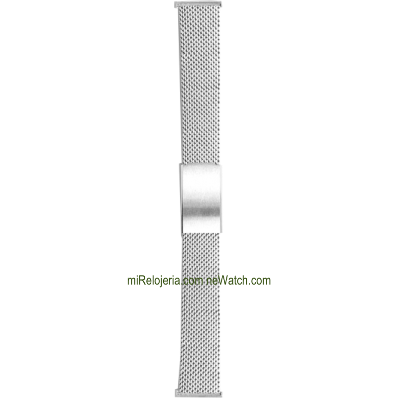 Brazalete de malla milanesa de acero estándar 18 mm