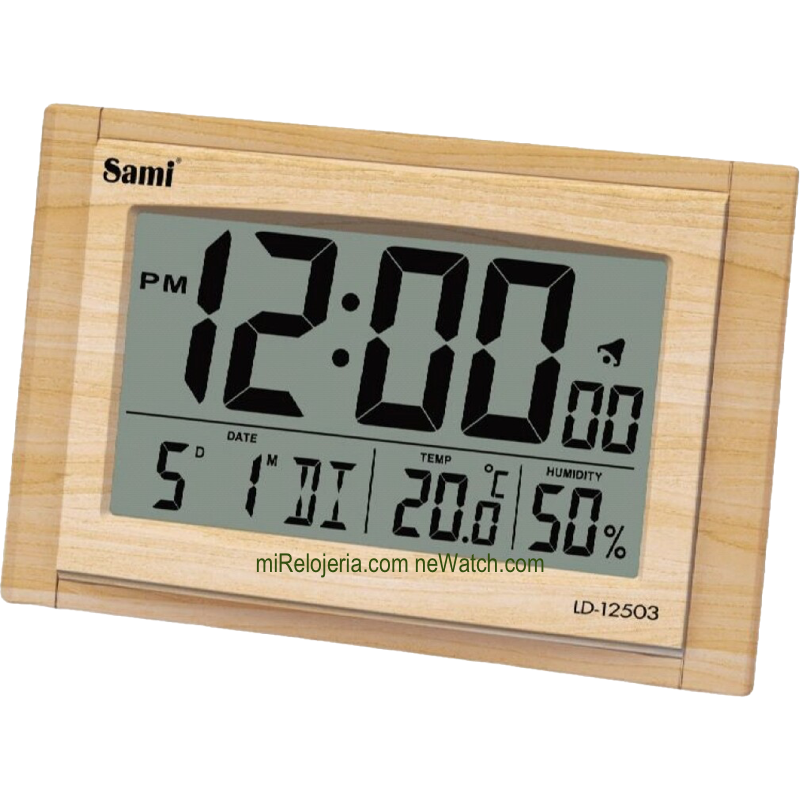 Comprar Reloj digital de sobremesa y pared Rhythm con termómetro