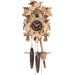 Leaf and bird cuckoo clock Engstler