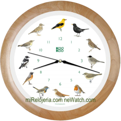 Wall Clock Birds