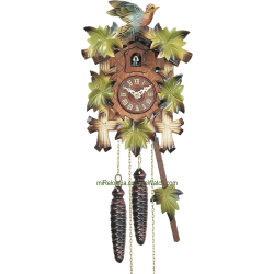 Leaf and bird cuckoo clock...